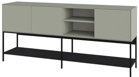 Zielono-czarna komoda 180x80x40 cm Amira – Marckeric