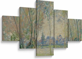 Obraz - Claude Monet, Woman Seated under the Willows, reprodukcje (125x70 cm)