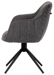 Zestaw krzeseł obiadowych z mechanizmem powrotnymHC-536 GREY2, 2 szt.