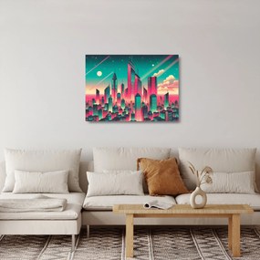 Obraz na szkle – Metropolia w stylu pop-art (70x50 cm)