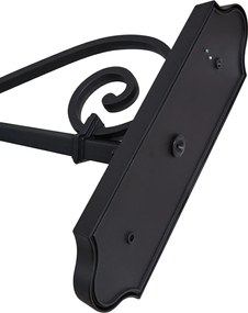 Klasyczny kinkiet zewnętrzny czarny IP44 - Big