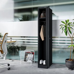 Szafka pracownicza metalowa antracytowa KACPER II 1 Plus 400 x 1800 x 500 mm