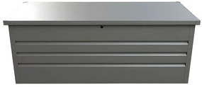 Skrzynia ogrodowa z szarej stali galwanizowanej TOMASO - pojemność 582 l