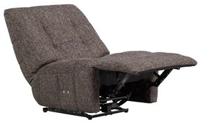 Antracytowy częściowo rozkładany fotel wypoczynkowy Hein – WOOOD