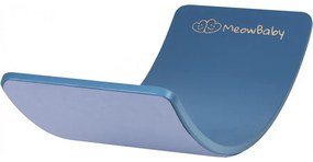 Deska do balansowania z filcem 80x30cm dla dzieci. balance board niebieski z filcem jasnoniebieskim - meowbaby®