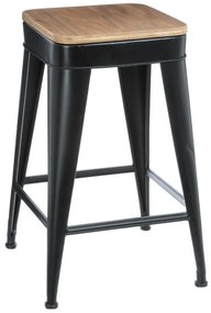 Taboret - stołek czteronożny, metalowy, barowy