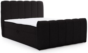 Czarne nowoczesne łóżko chmurka z pojemnikiem B7-M60