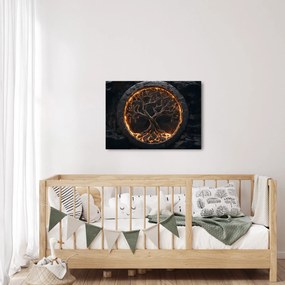 Obraz – Drzewo życia w lawie I. (70x50 cm)