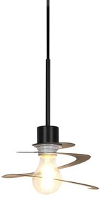 Designerska lampa wisząca z kloszem w kształcie spirali 20 cm - ScrollDesignerski Oswietlenie wewnetrzne