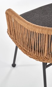 Rattanowe krzesło z podłokietnikami K400