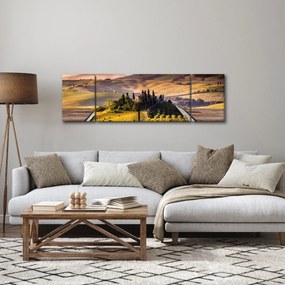 Obraz krajobrazu w książce (170x50 cm)