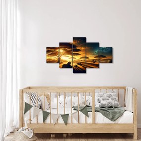 Obraz - Odpoczywające lwy (125x70 cm)