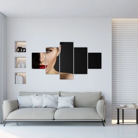 Obraz - Portret kobiety w kapeluszu (125x70 cm)