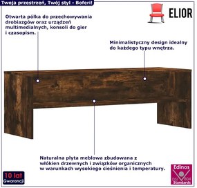 Klasyczna szafka RTV wędzony dąb - Sarsa