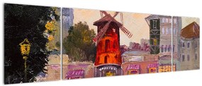 Obraz - Moulin Rouge, Paryż, Francja (170x50 cm)