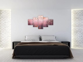Zdjęcie - Jeleń w blasku zachodzącego słońca (125x70 cm)