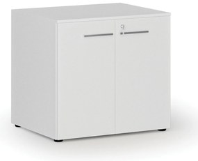 Szafa biurowa z drzwiami PRIMO WHITE, 800 x 640 x 735 mm, biały