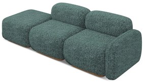 Turkusowy szezlong modułowy (prawostronny) Ailani – Makamii