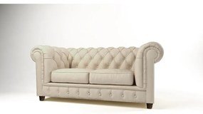 Kremowa aksamitna sofa 184 cm Cambridge – Ropez