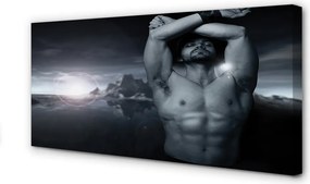 Zdjęcie na płótnie Mężczyzna w Górach