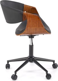 Obrotowe krzesło biurowe ze sklejki giętej Bilbo Halmar
