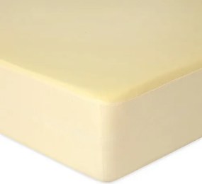 Matex Jersey nieprzepuszczalne prześcieradło ecru, 90 x 200 cm