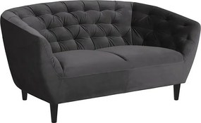 Ciemnoszara sofa welurowa - M0-N94