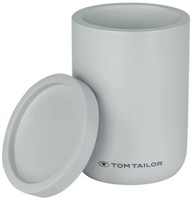 Szary organizer łazienkowy na waciki z żywicy polimerowej Tom Tailor T-Color Bath – Wenko