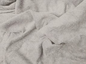 PrzytulneMieszkanie.pl Prześcieradło frotte MOLTON jasnoszare 180 x 200 cm
