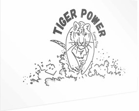 Plakat Tiger power 60x40 cm bez ramy z marginesem ARTGEIST B