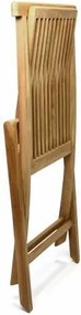 Składane krzesło z drewna tekowego
