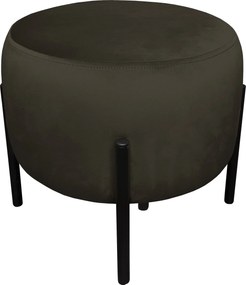 Pufa OLA loft ławka podnóżek metal : Kolor Stelaża - Czarny , Kolor tkaniny - VELVET - MG05, Typ tkaniny - Velvet