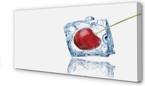 Obraz na płótnie Wiśnia w Kostce Lodu