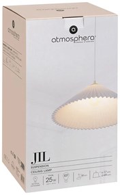 Lampa wisząca biała JIL harmonijka, Ø 49 cm