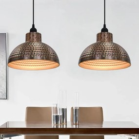 Komplet dwóch metalowych lamp wiszących - EX16-Tores