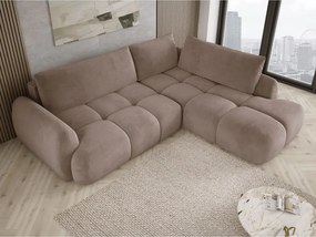 Narożnik WIND L z funkcją spania, poduszkami i pojemnikiem na pościel SALVADOR 03 WERSAL