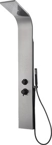 Esseflat panel prysznicowy mechaniczny metaliczny szary - Essebagno
