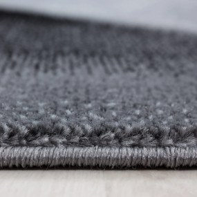 Dywan nowoczesny Parma Fale szaro-czarny 200 cm x 290 cm
