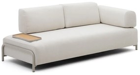 Beżowa sofa modułowa z tkaniny szenilowej 232 cm Compo – Kave Home