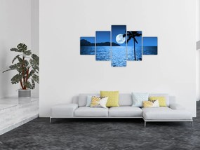 Obraz - Księżyc nad poziomem morza (125x70 cm)