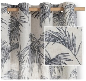 Szara/kremowa zasłona 135x250 cm Palmera – Restilo
