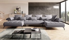 Narożnik SELEDO XL U Prawostronny z układ elektrycznej głebokości siedziska WERSAL