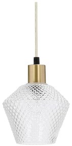 Lampa wisząca w kolorze złota ze szklanym kloszem ø 14 cm Greniko – Candellux Lighting