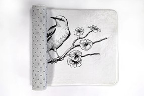 Dywanik do łazienki Dywanik do łazienki Ptak na drzewie