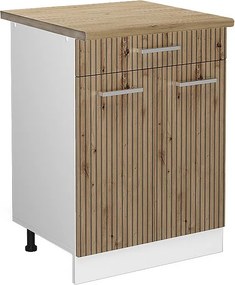 Szafka dolna do kuchni dąb rzemieślniczy 60x60x81.6 r-line