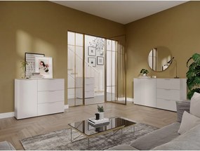 Kremowa komoda z matowym wykończeniem 151x98x40 cm Savoca – Germania