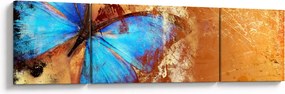 Obraz - Niebieski motyl (170x50 cm)