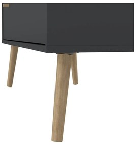 Antracytowa niska komoda 99x82 cm Bodo – Tvilum