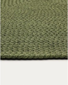 Zielony dywan odpowiedni na zewnątrz z włókien z recyklingu 160x230 cm Despas – Kave Home