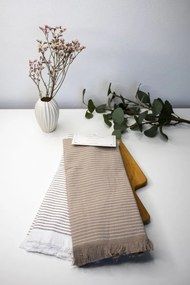 Ręczniki kuchenne LINES, 2 szt Szary Zestaw (2szt., 45x70 cm)